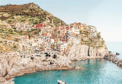 Italian coast printed canvas