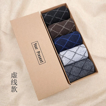 High Quality 5 Pairs Casual Cotton Male Boy Socks