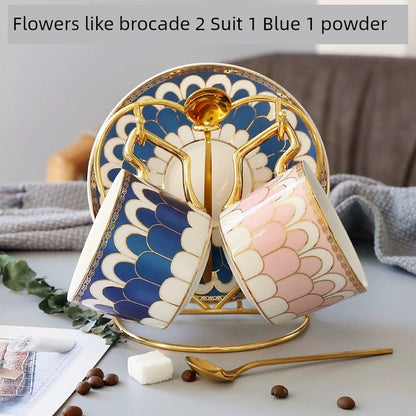 Luxury Gold Plated Ceramic Dinnerware