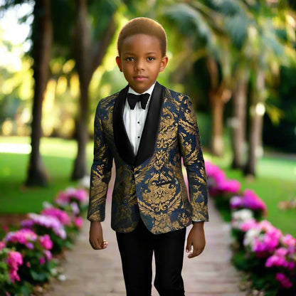 Formal Boy Children Suits 3 Pieces Tuxedo For Birthday Party Wedding Classic Outfit