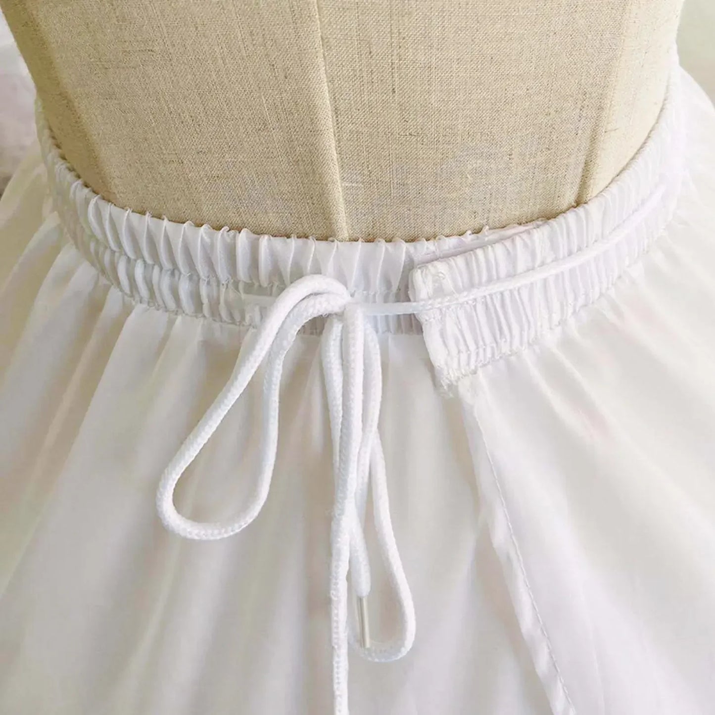 Women 6 Hoop 6 Layered Petticoat White A-line Floor-Length Underskirt for Bridal Wedding Dress Ball Gown