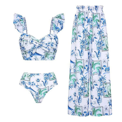 Women Swimwear 2PC Cover-up Swimsuit