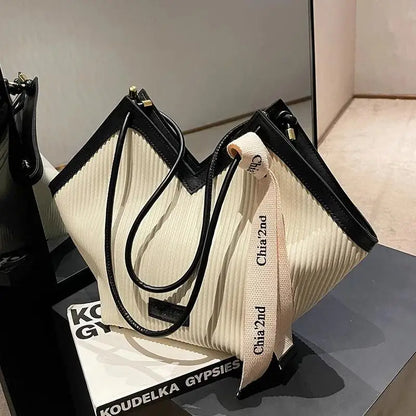 Women's Big Shoulder Tote Bag Casual All-match Canvas