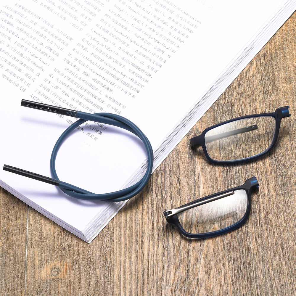 DML Ultralight Reading Men Women Glasses Hanging Stretch Anti-fatigue Presbyopia Unisex Glasses Diopter +1.5+3.5