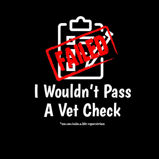 Die Cut Vinyl Stickers - 3x3 - Wouldn't Pass Vet Check