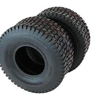 Antego Tire & Wheel - (Set of 2) (ATW-001) 15x6.00-6NHS Lawn Mower Tires, 4 Ply Turf Tires, 15x6.00-6 Tires, 15x6 6 Lawn Mower Tires