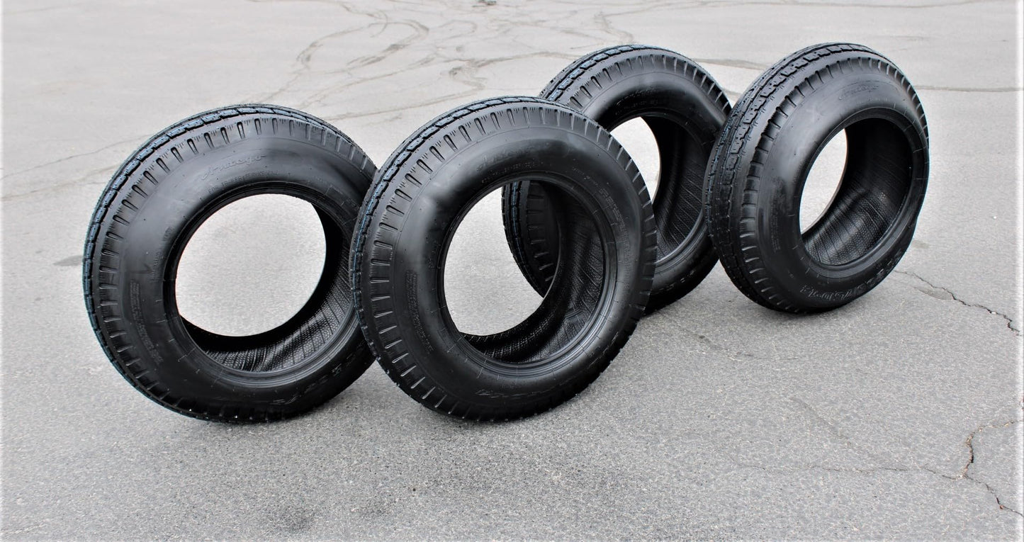 Antego ST205/75D14 Bias Trailer Tire, 6 Ply Load Range C (Set of 4)
