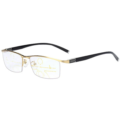 German Reading Glasses Men's Dual-Use HD Smart Ultra Light Glasses Automatic Zoom Progressive Presbyopic Glasses Anti-Blue Light