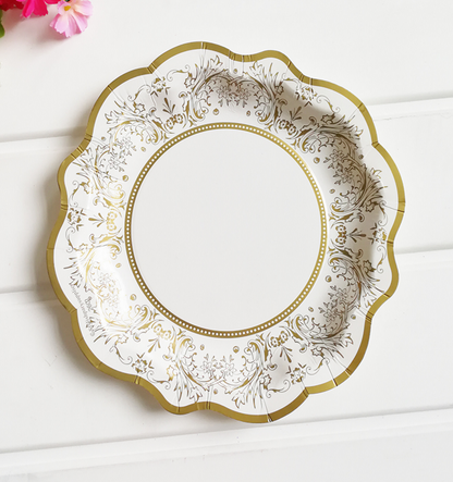 Blue and White Porcelain Series Disposable Paper Plate Chinese Style