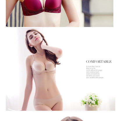Women Front Buckle Sexy Push up Bra
