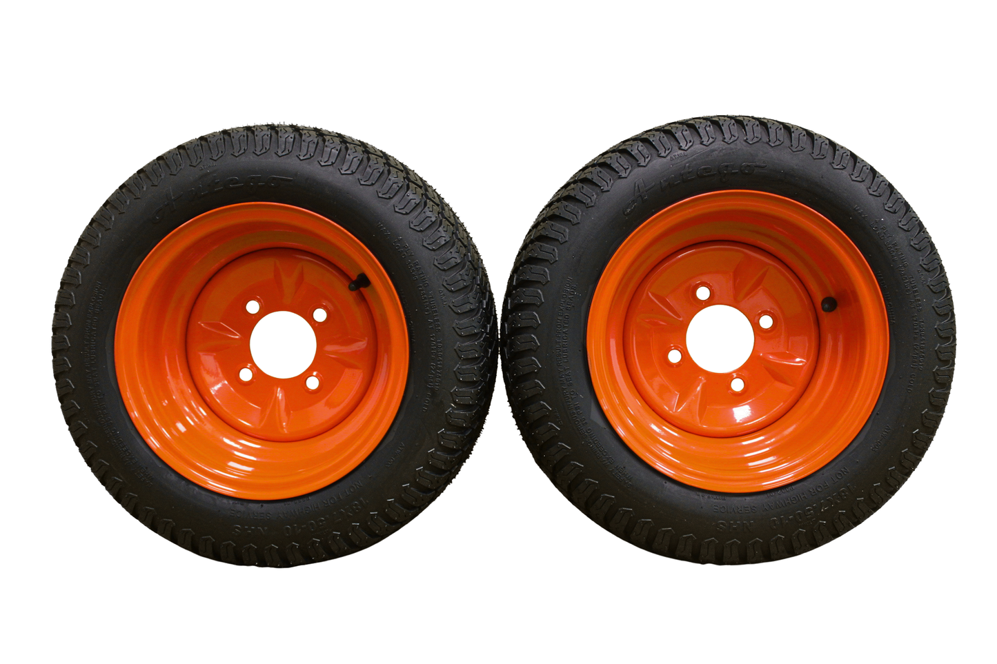 Antego Tire & Wheel (Set of 2) 18x7.50-10 | Perfect Fit for Kubota OEM Part #K3001-17300