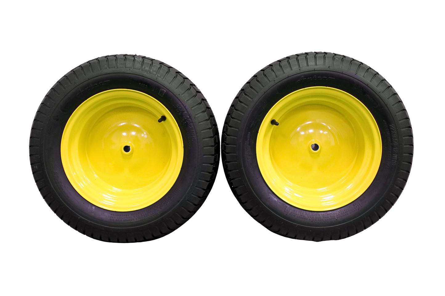 22x9.50-12 4 Ply Turf Tires & Wheels for John Deere Lawn & Garden Mower Turf Tires (Set of Four)