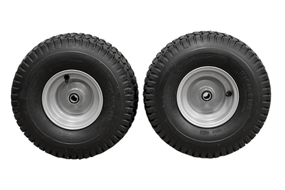 Antego Tire & Wheel (Set of 2) 15x6.00-6 Tire and Wheel Assemblies, ATW-001, 4 Ply Turf Tires, .75" Precision Ball Bearings, Poulan/Husqvarna Mower Front Tires, and Honda Lawn Mower Tires 15x6.00-6