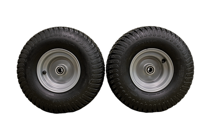 15x6.00-6 Turf Tire & Wheel Assembly  .75" Bearing for Husqvarna/Poulan ATW-003 (Set of 4)
