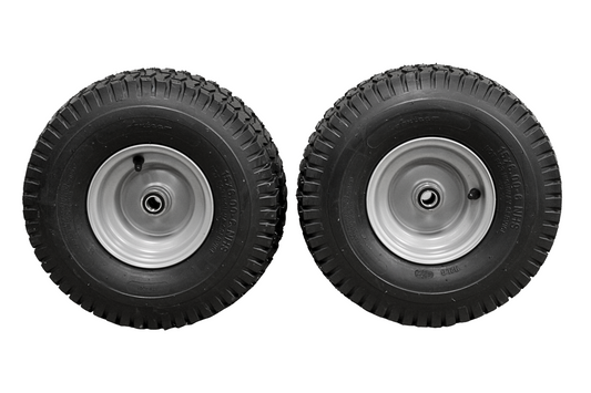 15x6.00-6 Husqvarna/Poulan Tire  & 6x4.5 Wheel Assembly .75" Bearing (Set of 4)