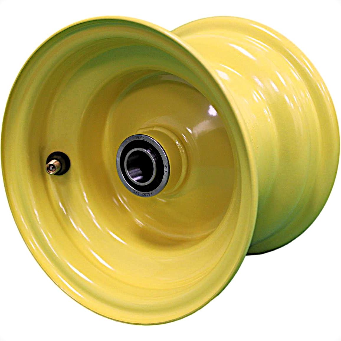 6x4.5 Hubbed Wheel - JD Yellow (Set of 2)