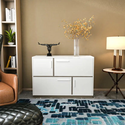Mares 47" Wide Console with 4 Cabinets | Sideboard