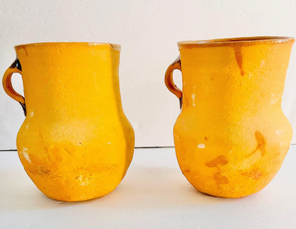 Cantaritos de Barro Clay Cups 6 Inches Tall