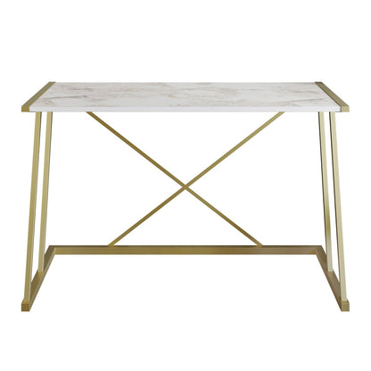 Anemon 47'' Wide Computer Desk with Crossbar Metal Frame