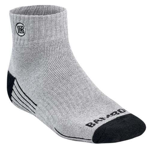 Premium bamboo rayon quarter high crew socks gray 3-pack