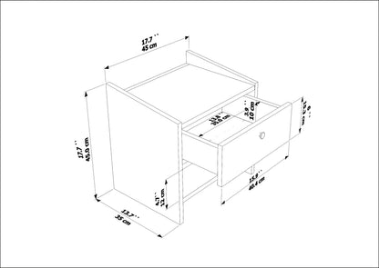 Berlin 18" Wide Nightstand