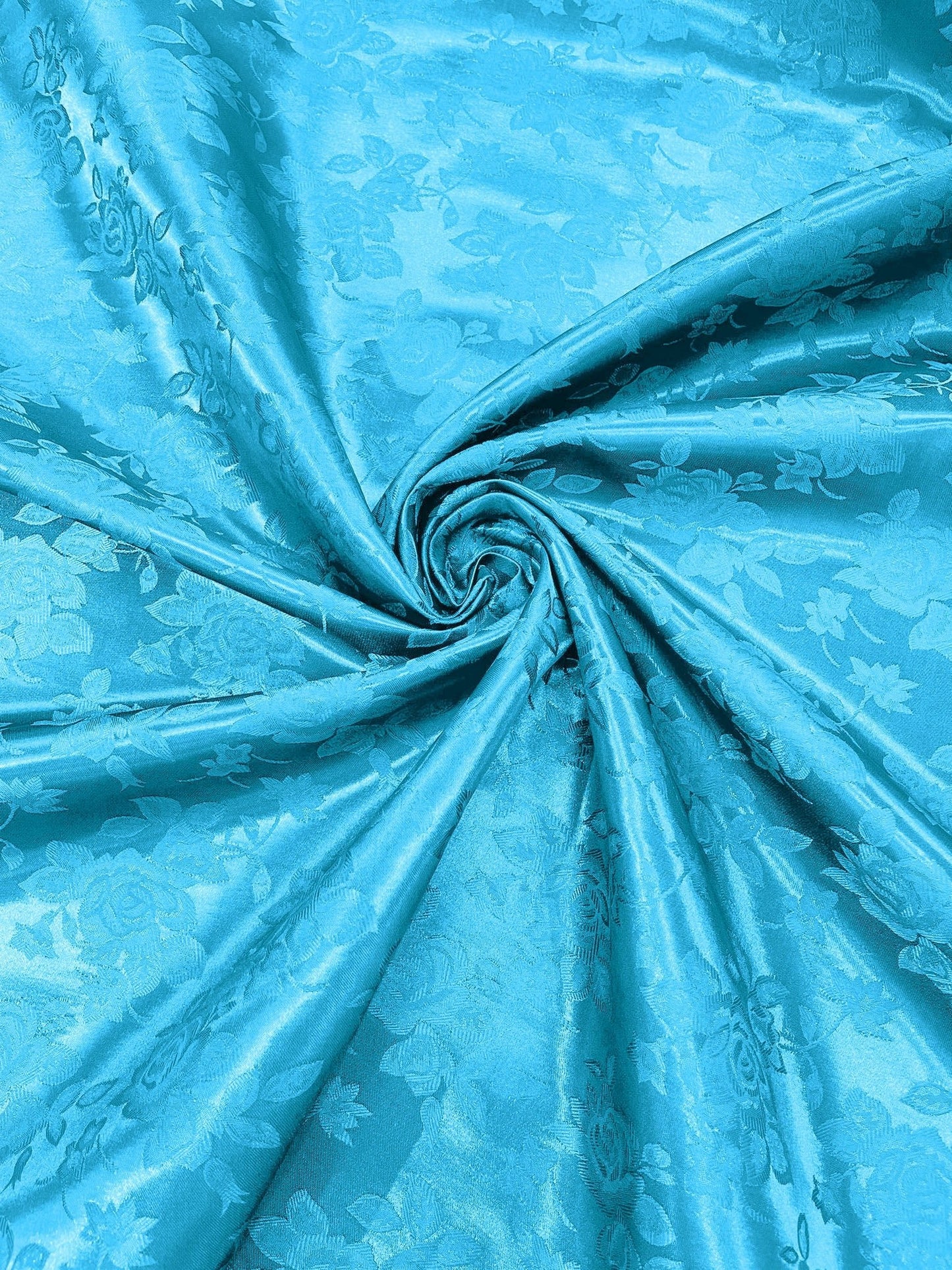 Big Rose Jacquard Satin 58" Wide| New Creations Fabric & Foam Inc.