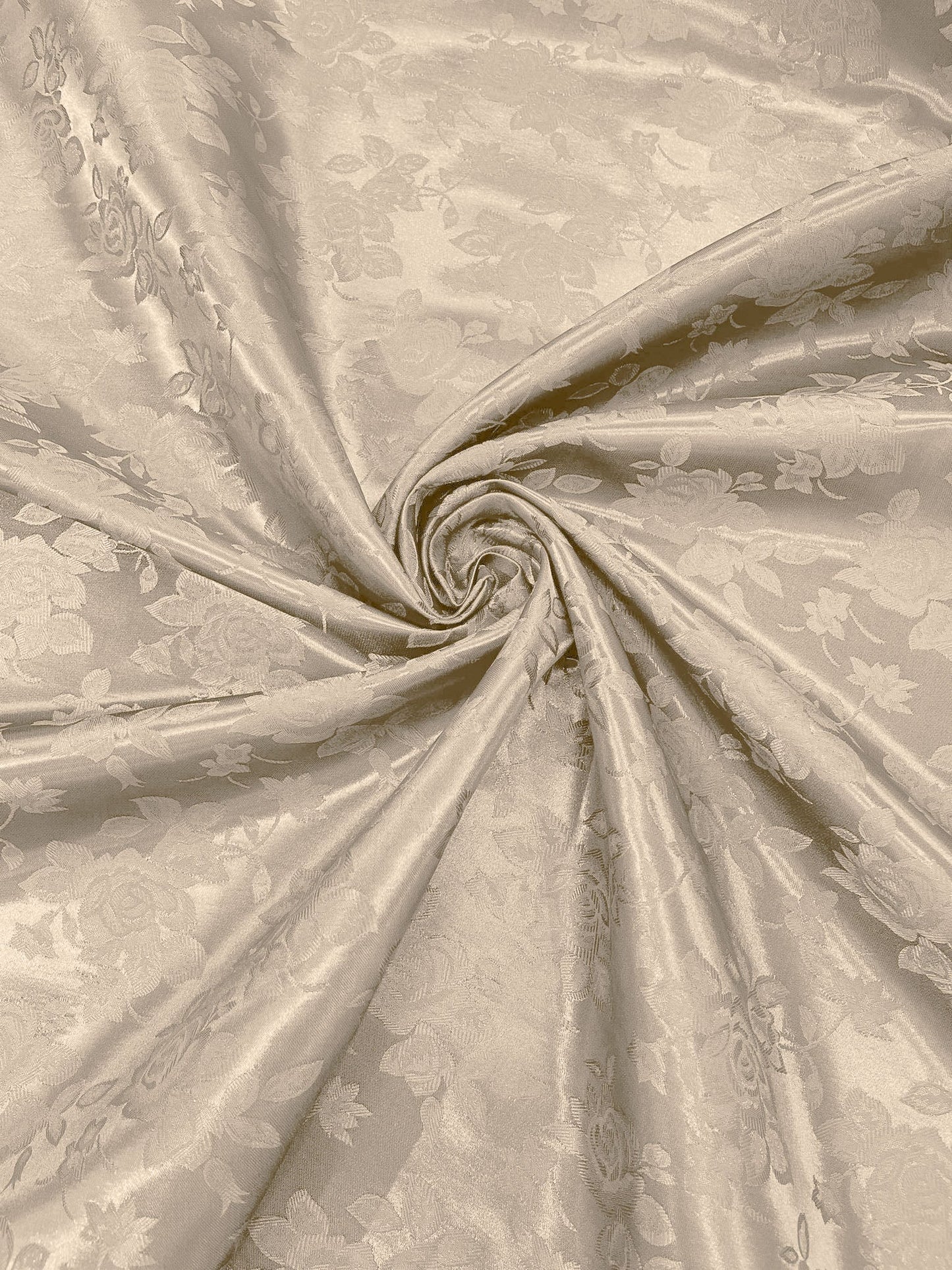 Big Rose Jacquard Satin 58" Wide| New Creations Fabric & Foam Inc.