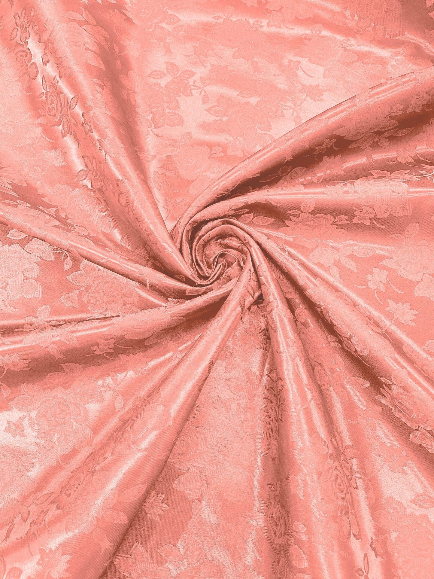 Big Rose Jacquard Satin 58" Wide| New Creations Fabric & Foam Inc.