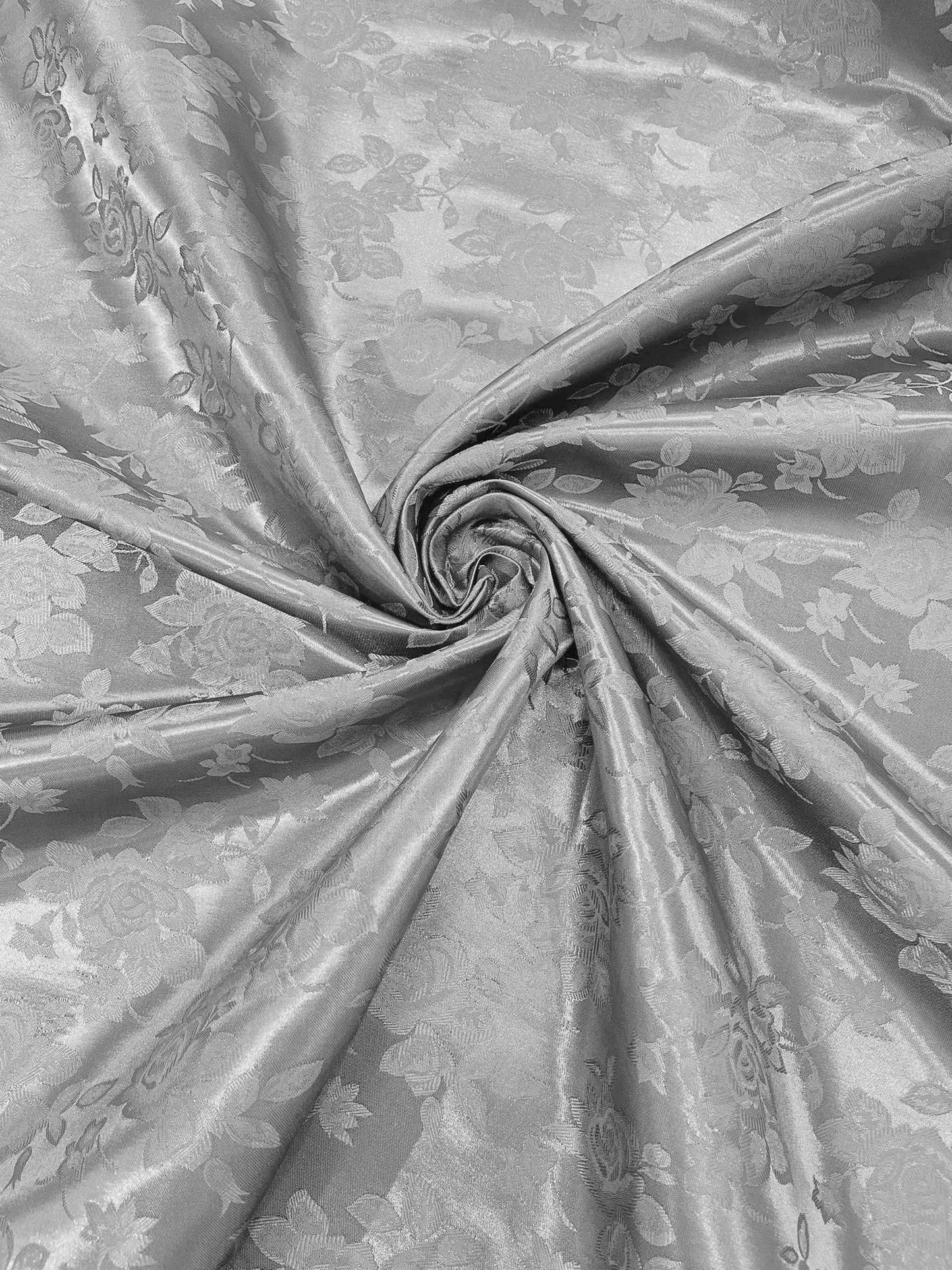 Big Rose Jacquard Satin 58" Wide| New Creations Fabric & Foam Inc.