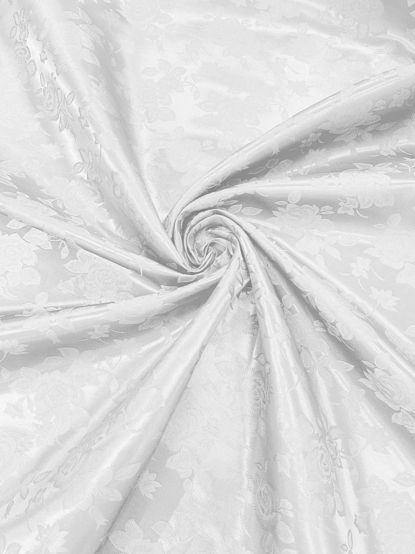 Big Rose Jacquard Satin 58" Wide| New Creations Fabric & Foam Inc.