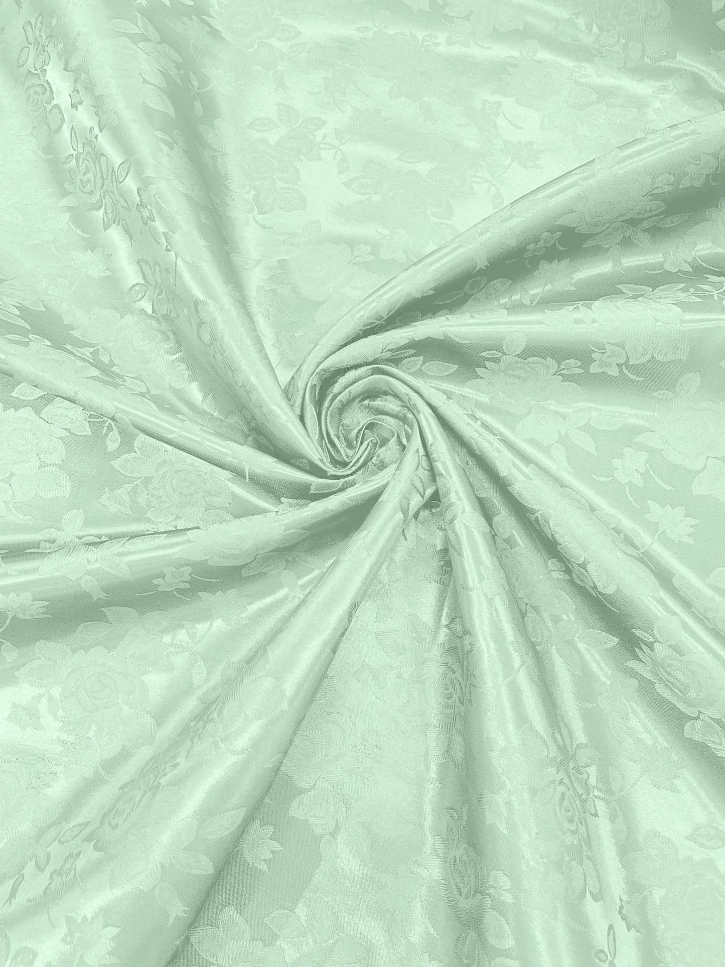 Big Rose Jacquard Satin 58" Wide| New Creations Fabric & Foam Inc.