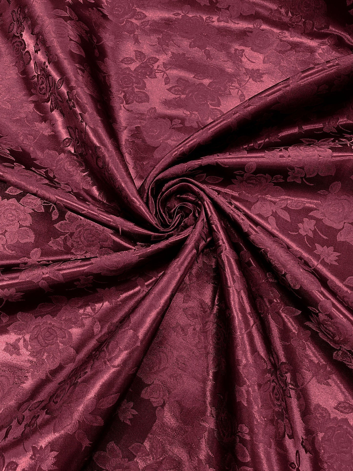 Big Rose Jacquard Satin 58" Wide| New Creations Fabric & Foam Inc.