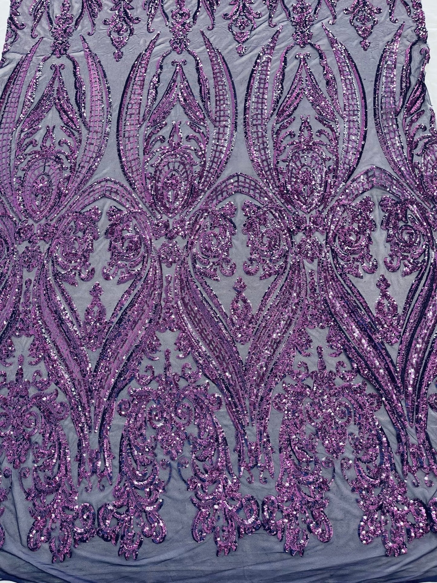 Big Sequin Damask Fabric 54” Wide| New Creations Fabric & Foam Inc.