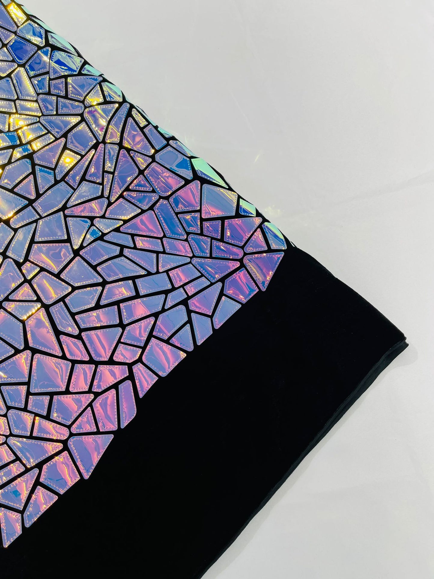 Broken Glass Sequin Velvet 58" Wide| New Creations Fabric & Foam Inc.