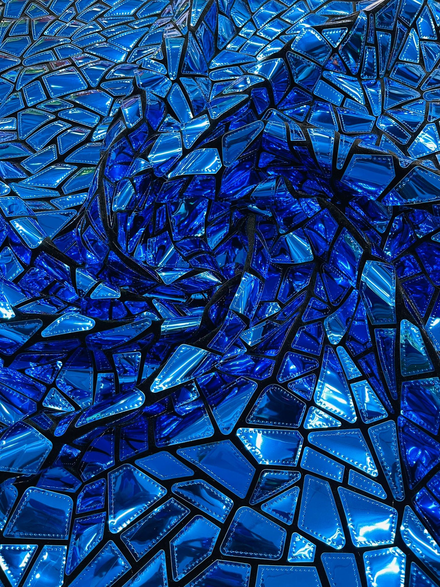 Broken Glass Sequin Velvet 58" Wide| New Creations Fabric & Foam Inc.