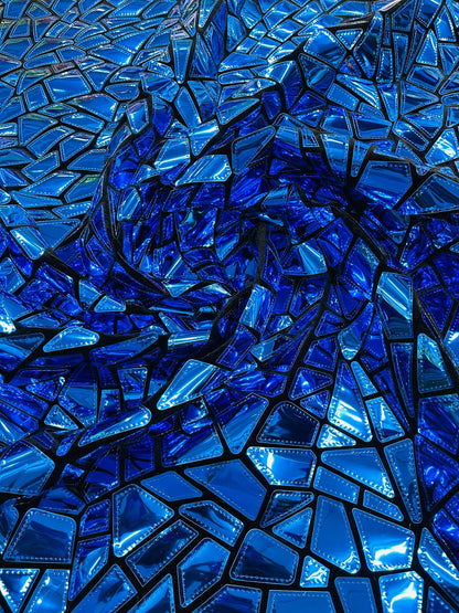 Broken Glass Sequin Velvet 58" Wide| New Creations Fabric & Foam Inc.