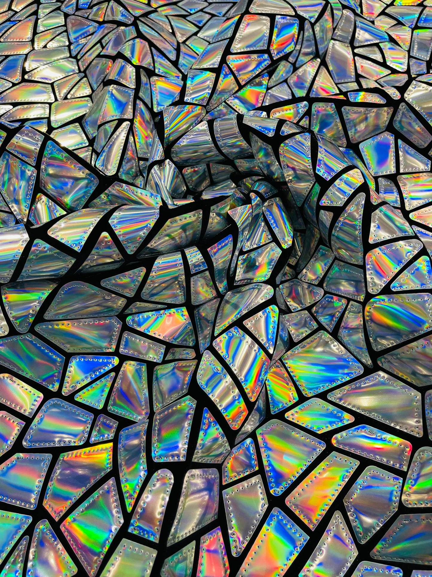 Broken Glass Sequin Velvet 58" Wide| New Creations Fabric & Foam Inc.