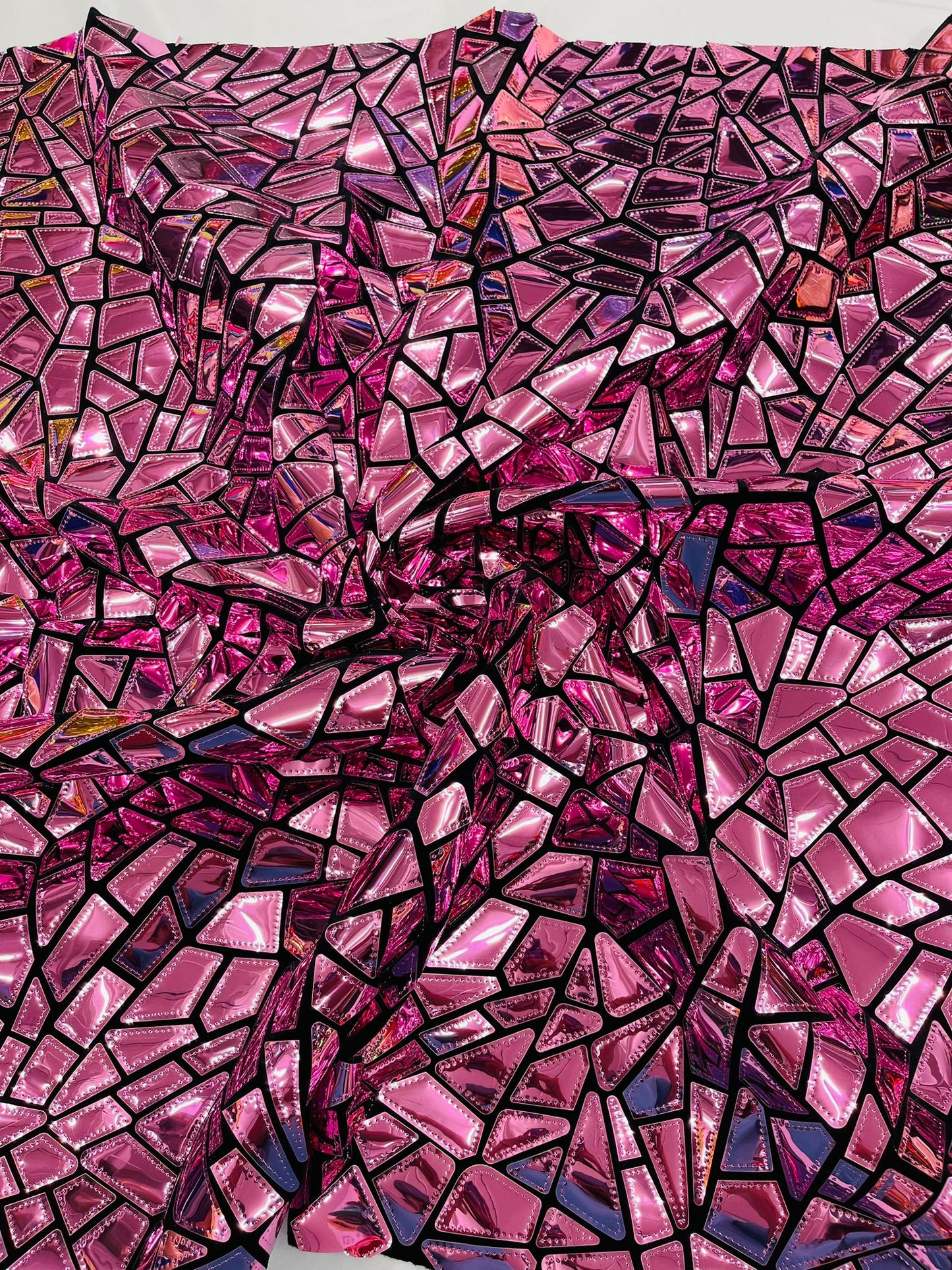Broken Glass Sequin Velvet 58" Wide| New Creations Fabric & Foam Inc.