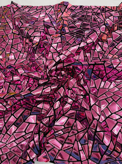 Broken Glass Sequin Velvet 58" Wide| New Creations Fabric & Foam Inc.