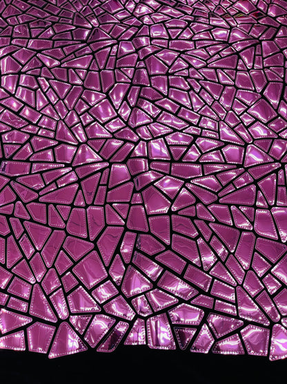 Broken Glass Sequin Velvet 58" Wide| New Creations Fabric & Foam Inc.