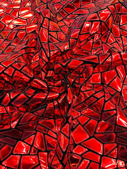 Broken Glass Sequin Velvet 58" Wide| New Creations Fabric & Foam Inc.