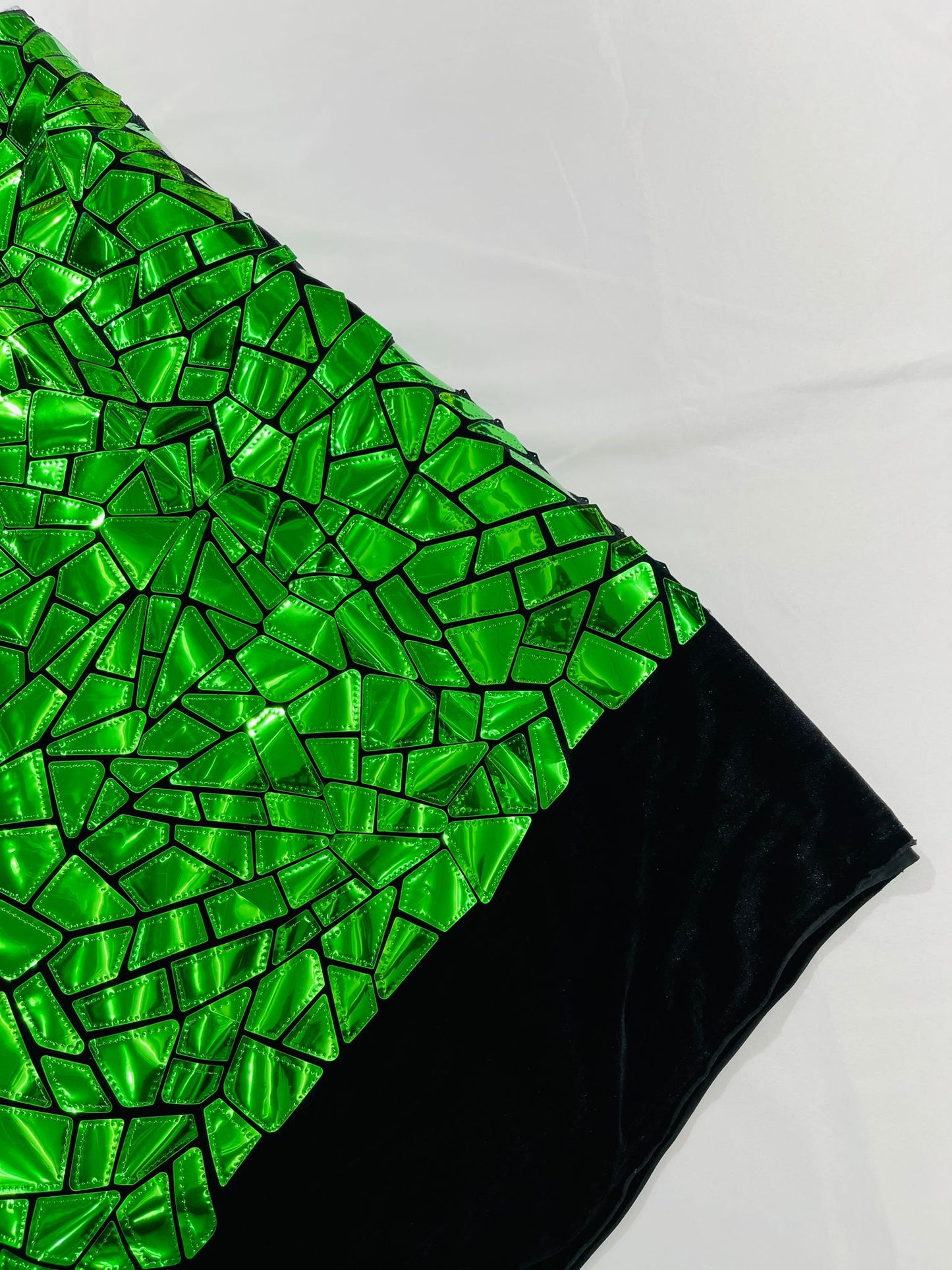 Broken Glass Sequin Velvet 58" Wide| New Creations Fabric & Foam Inc.