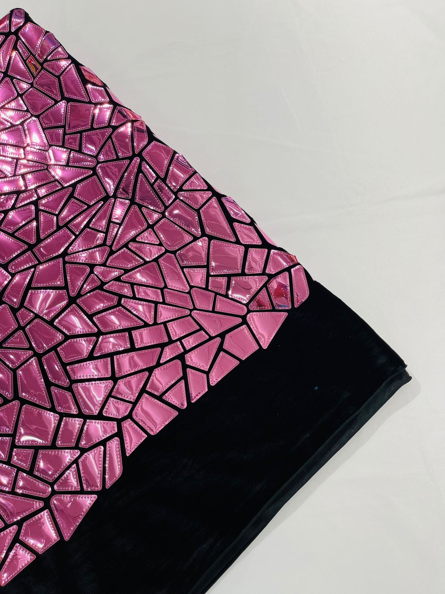 Broken Glass Sequin Velvet 58" Wide| New Creations Fabric & Foam Inc.