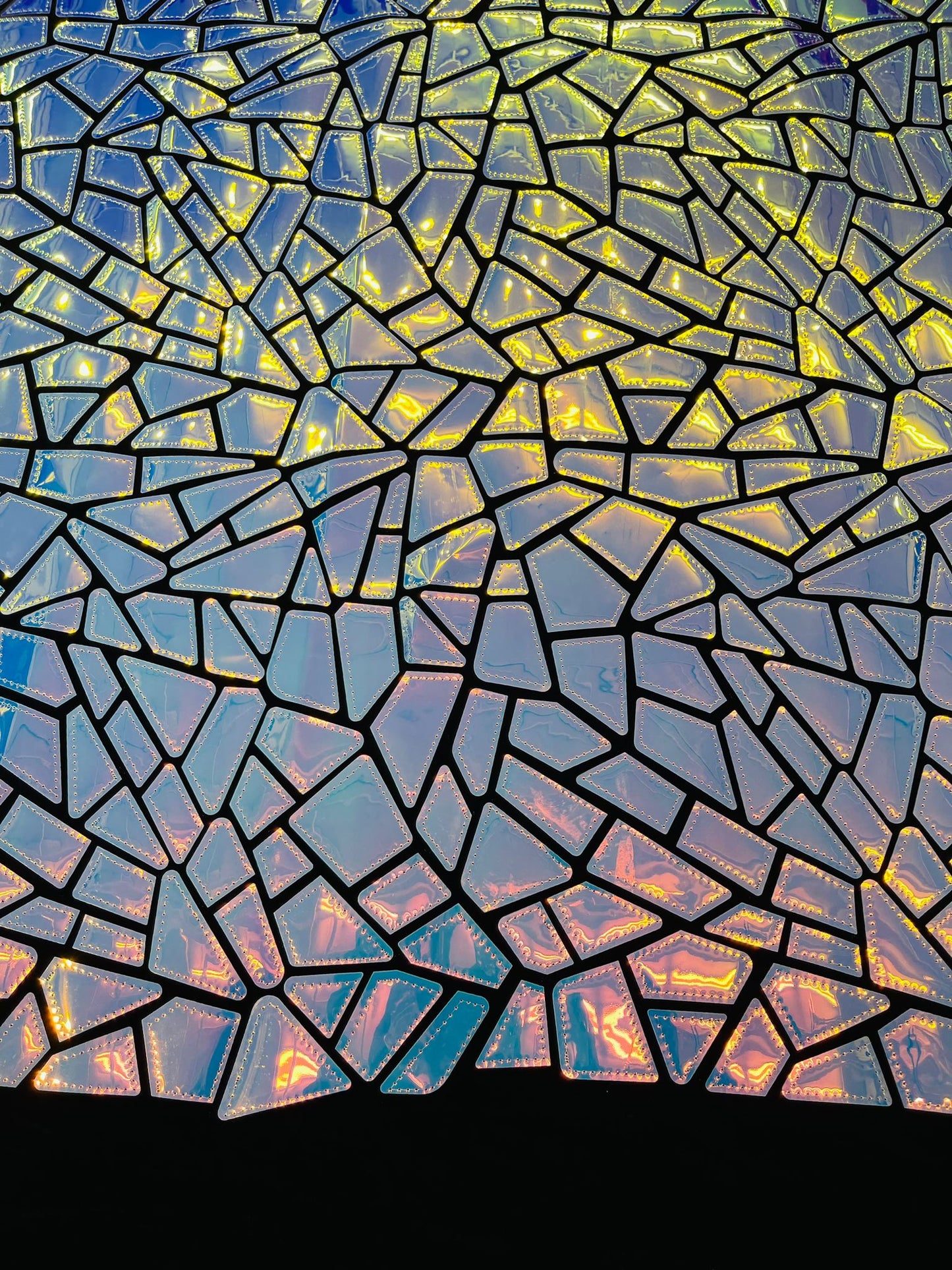 Broken Glass Sequin Velvet 58" Wide| New Creations Fabric & Foam Inc.