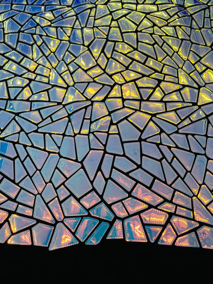Broken Glass Sequin Velvet 58" Wide| New Creations Fabric & Foam Inc.