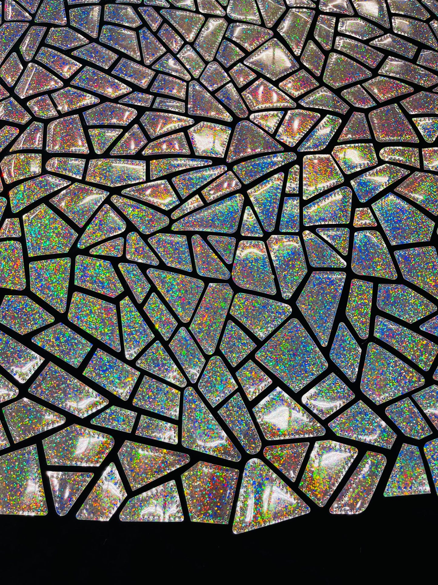 Broken Glass Sequin Velvet 58" Wide| New Creations Fabric & Foam Inc.