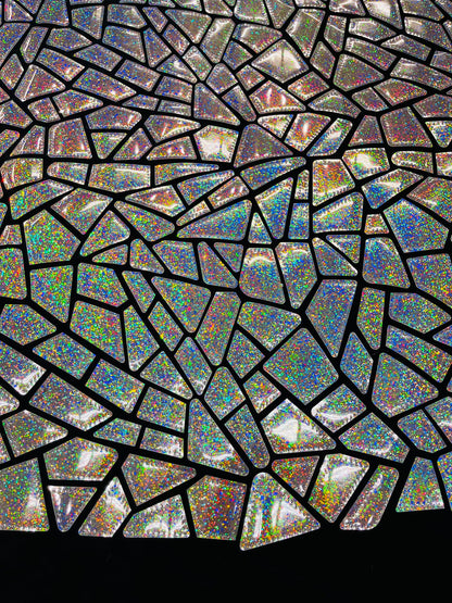 Broken Glass Sequin Velvet 58" Wide| New Creations Fabric & Foam Inc.