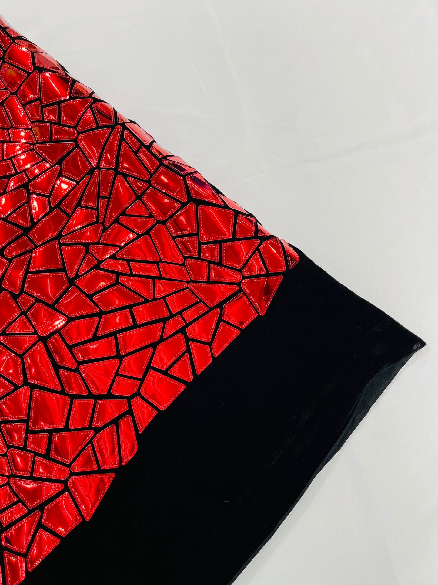 Broken Glass Sequin Velvet 58" Wide| New Creations Fabric & Foam Inc.