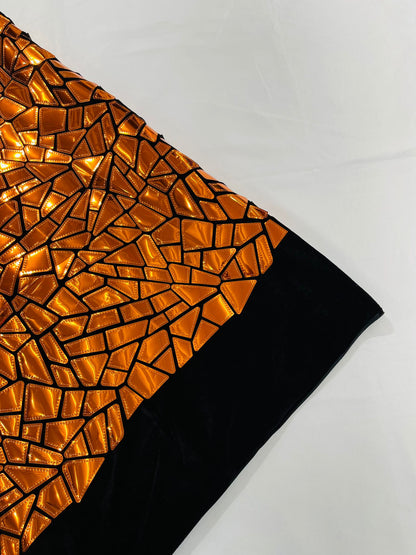Broken Glass Sequin Velvet 58" Wide| New Creations Fabric & Foam Inc.