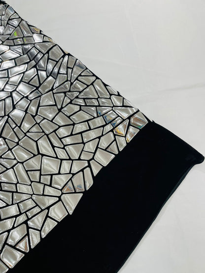 Broken Glass Sequin Velvet 58" Wide| New Creations Fabric & Foam Inc.